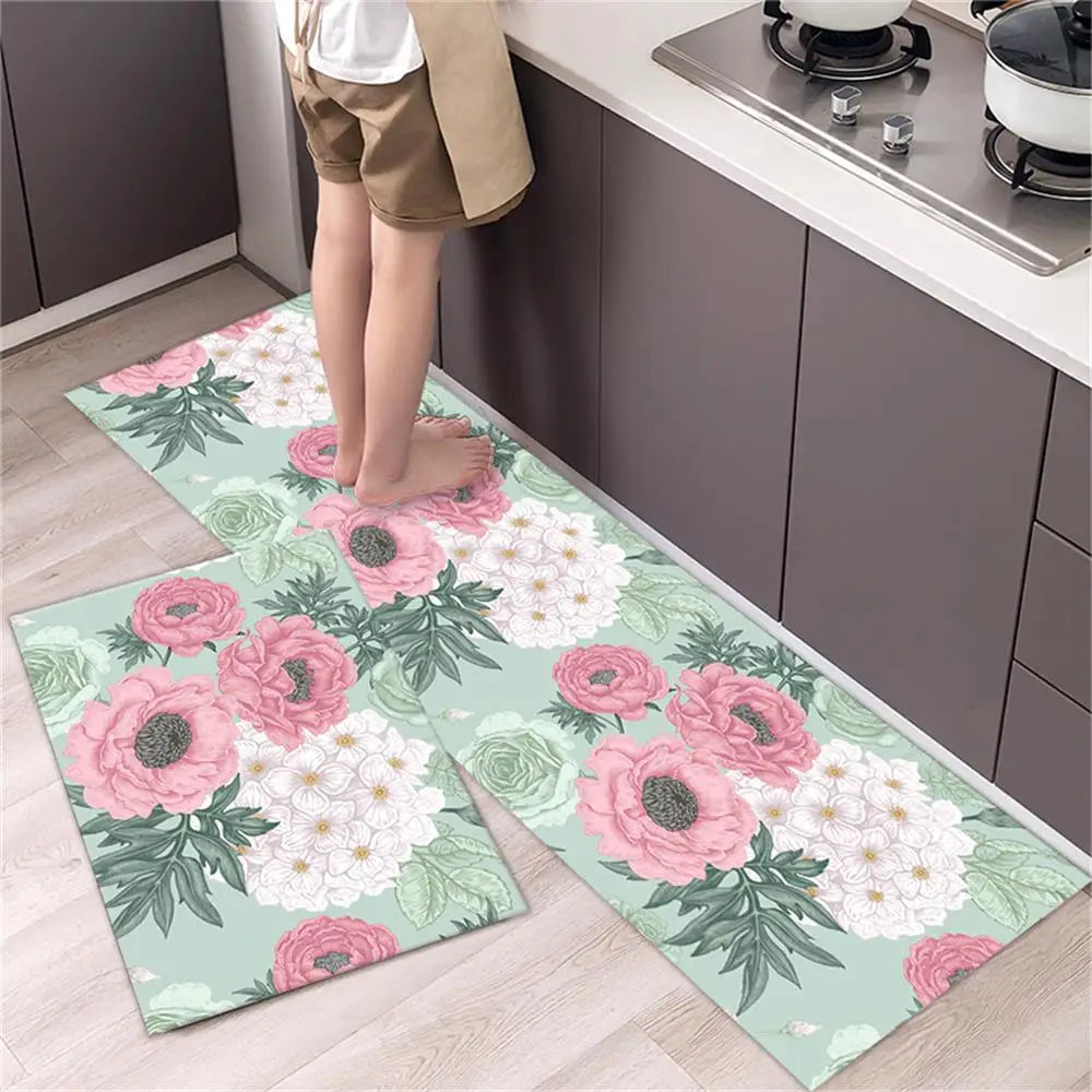 Navak Teppich, Küchenteppichmatten für Boden, Schlafzimmer, Wohnzimmer, langer Nachttisch, weicher, waschbarer Teppich, rutschfeste Fußmatte für Badezimmer, Eingang