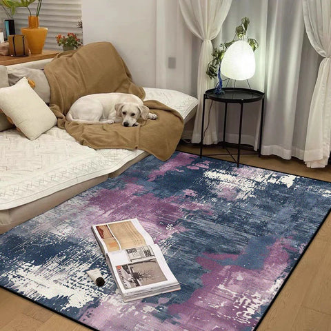 Navak Teppich, abstrakter, einfacher Stil, großer Teppich für das Wohnzimmer, leicht zu reinigen, rutschfest, Raumdekor, Lounge-Teppich, weich, waschbar, Couchtischmatte
