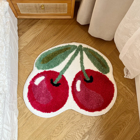 Navak Carpet Pink Cherry Super Soft Handmade Tufting Rug Kid Room Decoration Salon Thick Pile Rug Irregular Carpet For Living Room Home Decor
