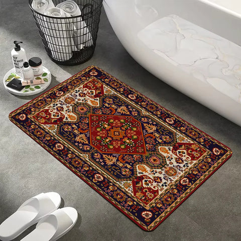 Navak Teppich Türkei Persisch Böhmische Zimmer Matten Anti-Rutsch Absorbieren Wasser Lange Streifen Kissen Schlafzimmer Matte Willkommen Fußmatte