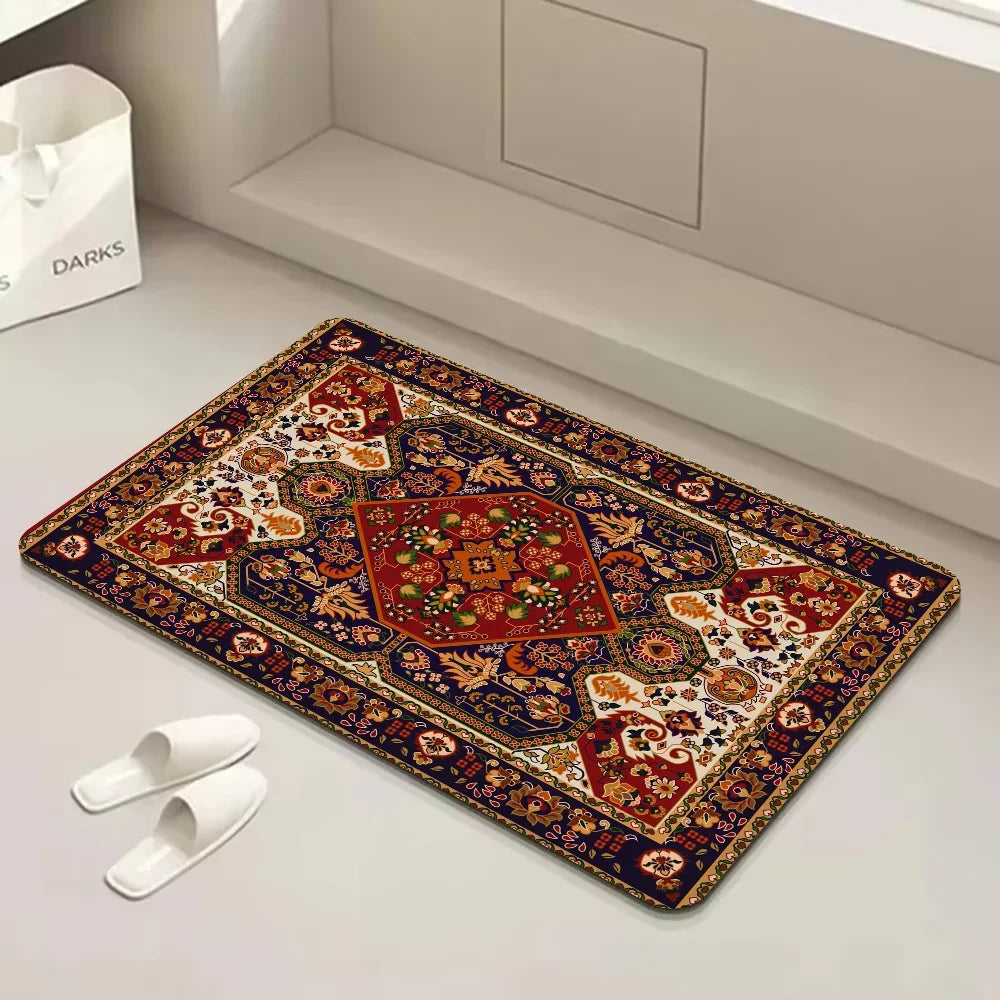 Navak Teppich Türkei Persisch Böhmische Zimmer Matten Anti-Rutsch Absorbieren Wasser Lange Streifen Kissen Schlafzimmer Matte Willkommen Fußmatte