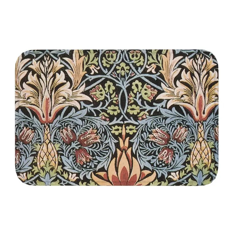 Navak Teppich Custom William Morris Compton Floral Jugendstil Muster Fußmatte Bad Tür Bodenmatte Textil Muster Toilette Teppich Teppich Footpad