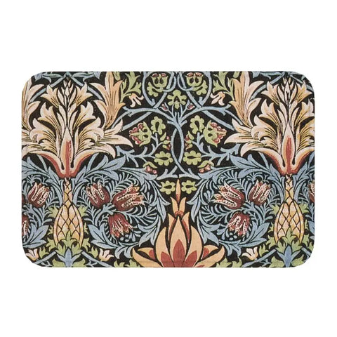 Navak Teppich Custom William Morris Compton Floral Jugendstil Muster Fußmatte Bad Tür Bodenmatte Textil Muster Toilette Teppich Teppich Footpad