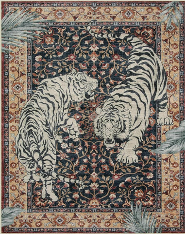 Navak Teppich, Dschungel-Tiger-Teppich für Wohnzimmer, Dekoration, Schlafzimmer, Nachttisch, weicher Fußteppich, Freizeit, Balkon, Bodenmatte, Couchtischmatte, Fußmatte, Geschenk