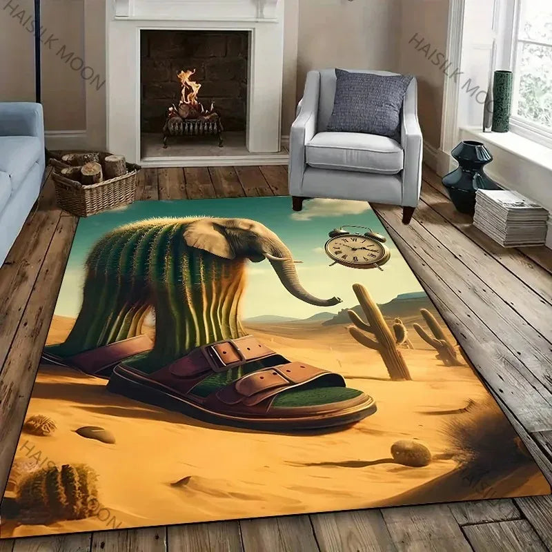 Navak Carpet Daily Picks Erstellt virtuelle Kreaturen, italienischer Brainrot-Cartoon-Teppich, für Wohnzimmer, Schlafzimmer, Nachttisch, Badezimmer, Bodenmatte, Heimteppich, Geschenk