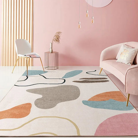 Navak Carpet Nordic Light Luxus-Teppich – Großer Wohnzimmerteppich | Für unter Sofa und Couchtisch, Schlafzimmer- und Lounge-Dekor