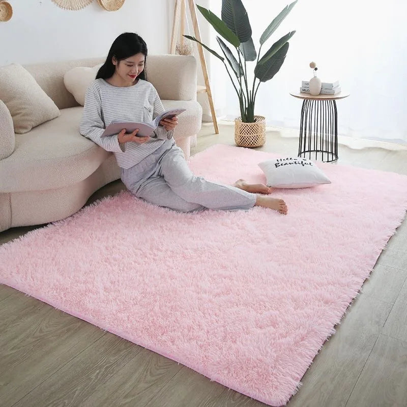 Navak Teppich, pelziger Teppich, Wohnzimmermatte, modernes Schlafzimmer, nordischer Stil, Dekorationsteppich, groß, schwarz, grau, weiß, rutschfeste Kinderteppiche