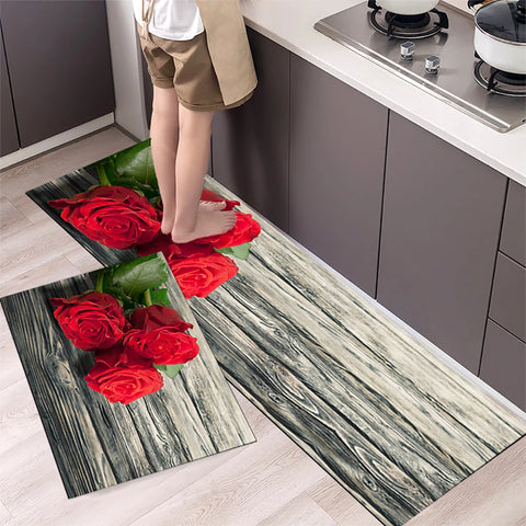 Navak Teppich Küchenmatte Teppich für Boden Hauseingang Fußmatte Schlafzimmer Wohnzimmer Dekor Nachttisch Teppich Flur Balkon Badezimmer Anti-Rutsch-Matte