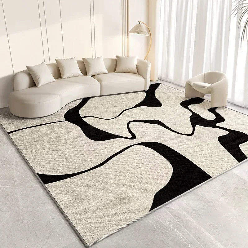 Navak Carpet Exclusive Picks Cremefarbener Schlafzimmerteppich, schlichter Bett-/Tischkissenteppich, leichter Luxus-Wohnzimmerteppich, komplettes Sofa, Kaffee, Heimdekoration