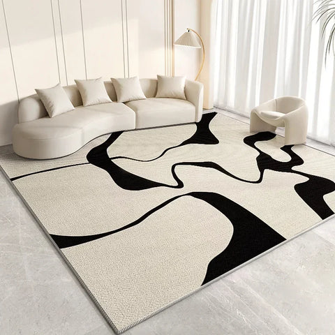 Navak Carpet Exclusive Picks Cremefarbener Schlafzimmerteppich, schlichter Bett-/Tischkissenteppich, leichter Luxus-Wohnzimmerteppich, komplettes Sofa, Kaffee, Heimdekoration