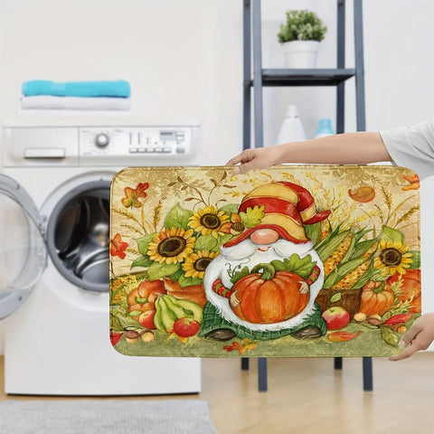 Navak Carpet 3-teiliges Set aus wasserdichten und rutschfesten Bodenmatten im pastoralen Stil, Badezimmermatten, U-förmigen Matten, geeignet für die Badezimmerdekoration