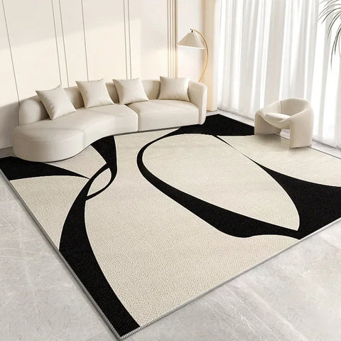 Navak Carpet Exclusive Picks Cremefarbener Schlafzimmerteppich, schlichter Bett-/Tischkissenteppich, leichter Luxus-Wohnzimmerteppich, komplettes Sofa, Kaffee, Heimdekoration