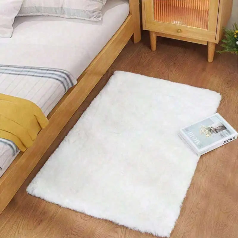 Navak Teppich, pelziger Teppich, Wohnzimmermatte, modernes Schlafzimmer, nordischer Stil, Dekorationsteppich, groß, schwarz, grau, weiß, rutschfeste Kinderteppiche