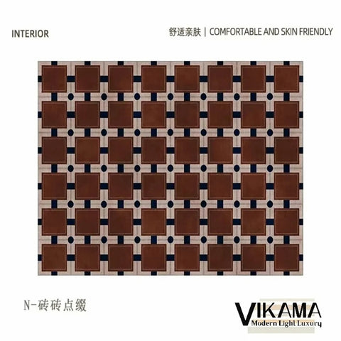 Navak Carpet Exclusive Picks Schlingenflor-Teppich, leicht, luxuriös, kariert, für Wohnzimmer, Schlafzimmer, Sofa, großer Teppich, rutschfest, waschbar, Heimdekoration