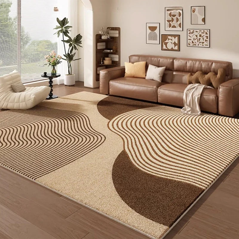 Navak Carpet Teppiche im französischen Retro-Stil für Schlafzimmer, flauschige, weiche Lounge-Bodenmatte, großflächige Wohnzimmer-Dekoration, Teppich, dicker Plüschteppich für Zuhause