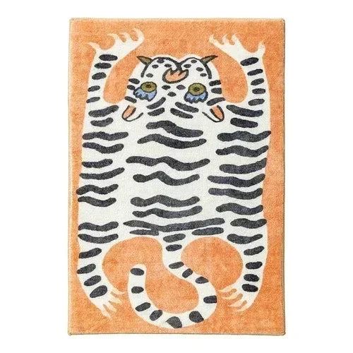 Navak Teppich Teppich für Wohnzimmer Tiger Leopard Print Plüsch Schlafzimmer Nacht Matten Hause Dekoration Cartoon Flauschigen Teppiche Ковер Tapis Tapete 러그