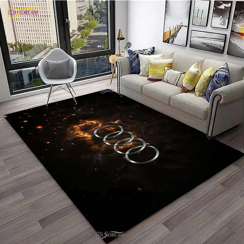 Navak Teppich Rennwagen Teppich für Wohnzimmer Schlafzimmer Teppich Küchentür Kinder Rutschfeste Fußmatten Geburtstagsgeschenk Fotografie Requisiten Alfombra Teppich