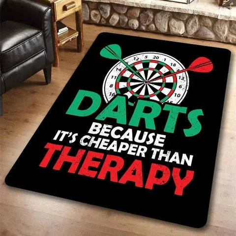 Navak Teppich Spielzimmer Dart Teppich für Wohnzimmer Schlafzimmer Dekorationen Sofa Tisch Große Flächenteppiche Spielzimmer Bodenmatte Ziel Bullseye Alfombra