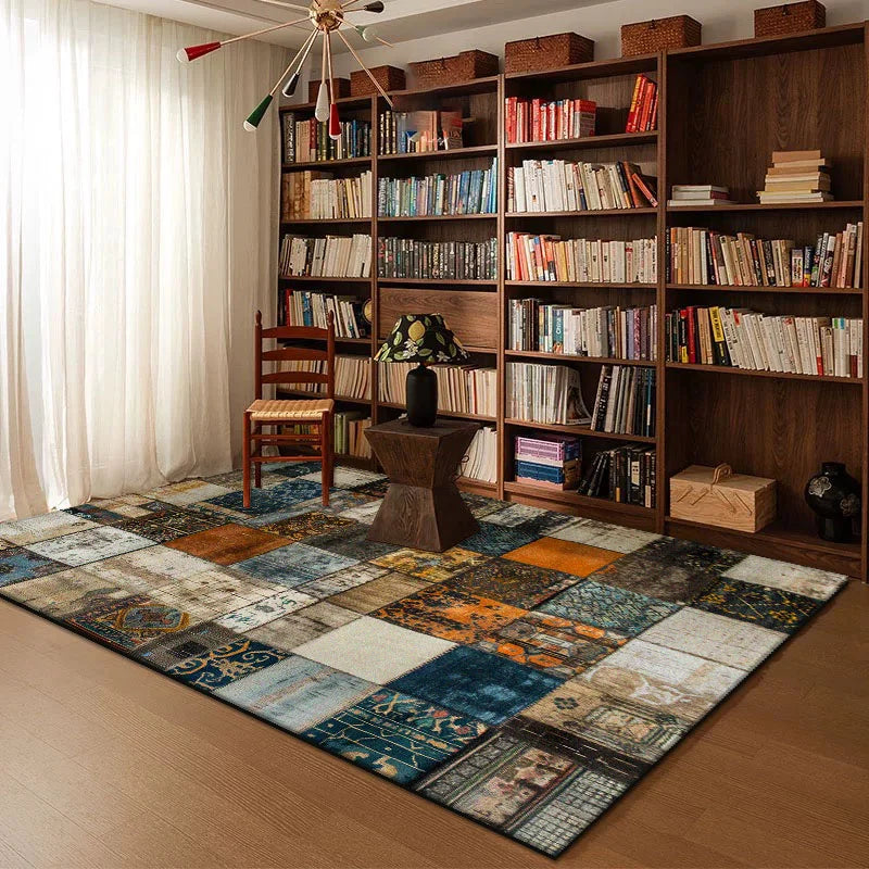 Navak-Teppich, geometrisch, abstrakt, für Wohnzimmer, Dekoration, Heim, Arbeitszimmer, große Teppiche, Schlafzimmer, Nachttisch, waschbar, rutschfest, weiche Bodenmatte