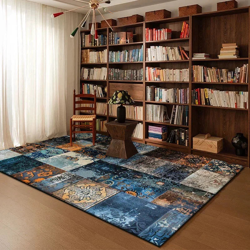 Navak-Teppich, geometrisch, abstrakt, für Wohnzimmer, Dekoration, Heim, Arbeitszimmer, große Teppiche, Schlafzimmer, Nachttisch, waschbar, rutschfest, weiche Bodenmatte