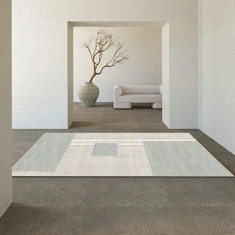 Navak Teppich Japanischer Wabi-Sabi Wohnzimmerteppich Moderne nordische Freizeitmatte Schlafzimmerdekor Teppiche für Schlafzimmer Moderne Heimdekoration