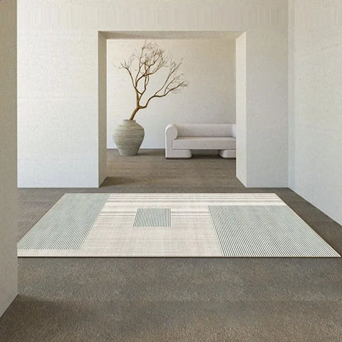 Navak Teppich Japanischer Wabi-Sabi Wohnzimmerteppich Moderne nordische Freizeitmatte Schlafzimmerdekor Teppiche für Schlafzimmer Moderne Heimdekoration