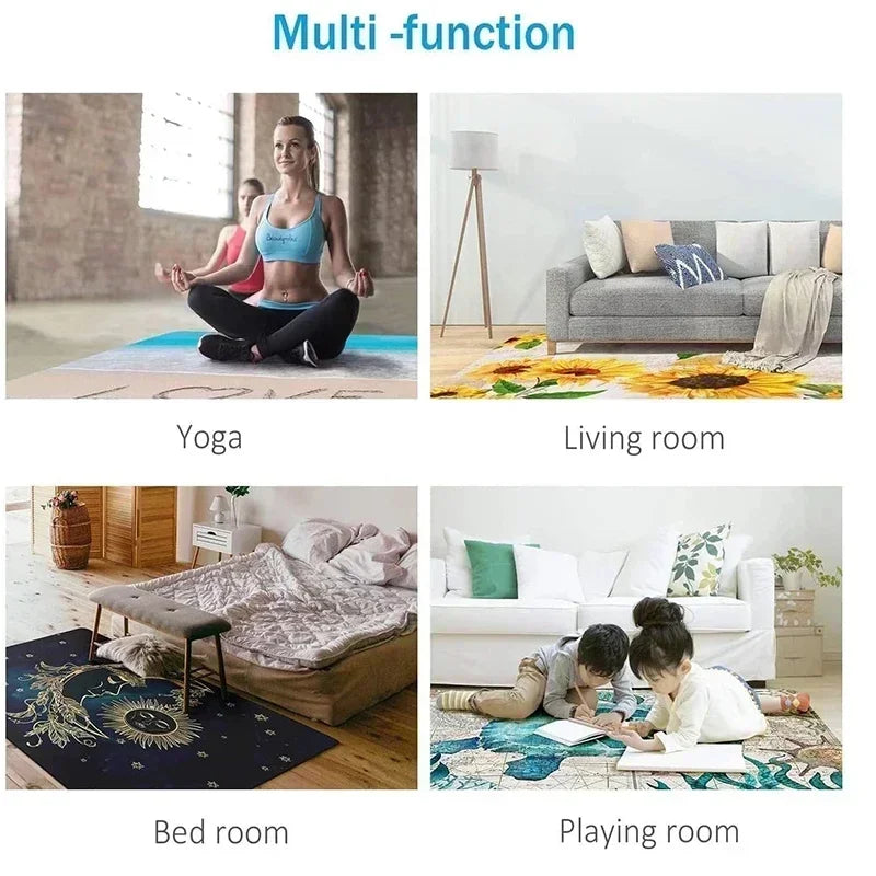 Navak Teppich Amerikanischer Retro-Ethno-Stil Runder Teppich Wohnzimmer Schlafzimmer Matte Rot Festliche Atmosphäre Dekoriert Home Teppich Dekoration