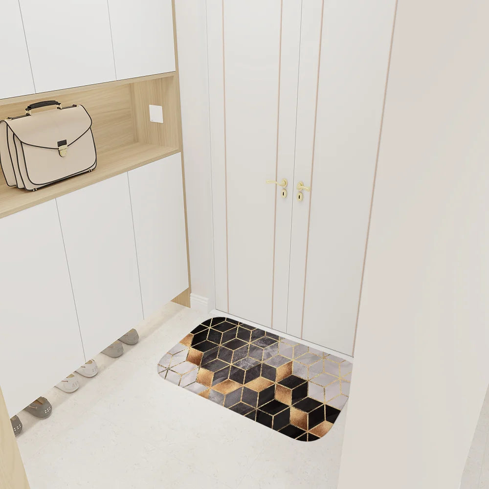 Navak Teppich Geometrie Lange Teppiche Nordischen Stil Home Fußmatte Badezimmer-WC-Matten Schlafzimmer Moderne Wohnkultur