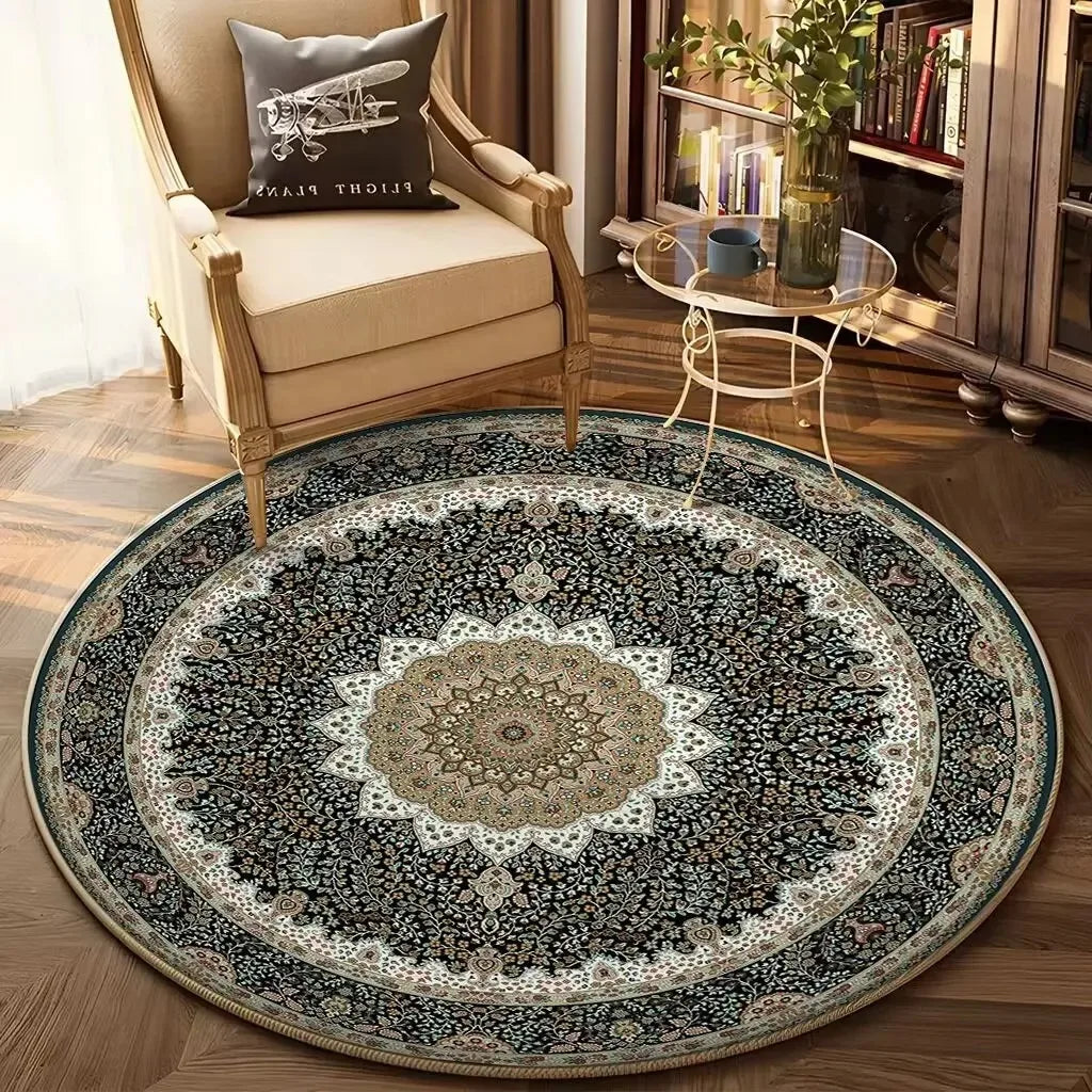 Navak Teppich Bohemian Runde Wohnzimmer Dekor Sofa Tisch Home Teppich Weiche Stuhl Matte Schlafzimmer