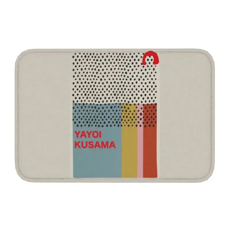 Navak Carpet Custom Yayoi Kusama Abstrakte Malerei Fußmatte Rutschfeste Eingangsbereich Badezimmer Küche Tür Bodenmatte Garage Teppich Fußpolster