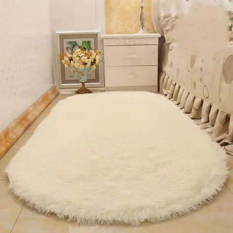 Navak Carpet Batik-Teppich, neuer, rutschfester Woll-Imitat, Langhaar-Teppich, Bodenschutz, Schlafzimmermatten, Kunstpelz, Schaffell, weiche Teppiche