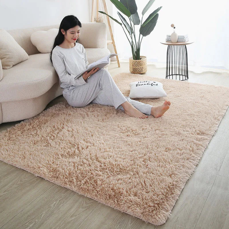 Navak Teppich, pelziger Teppich, Wohnzimmermatte, modernes Schlafzimmer, nordischer Stil, Dekorationsteppich, groß, schwarz, grau, weiß, rutschfeste Kinderteppiche