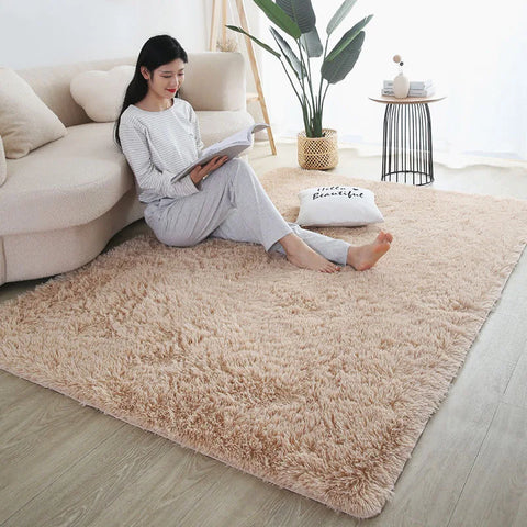 Navak Teppich, pelziger Teppich, Wohnzimmermatte, modernes Schlafzimmer, nordischer Stil, Dekorationsteppich, groß, schwarz, grau, weiß, rutschfeste Kinderteppiche