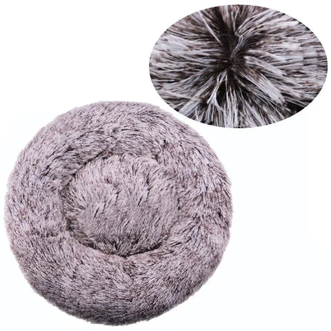 Navak Carpet 40–90 cm, rundes Haustierbett für große Hunde, superweiches Katzenbett, langes Plüsch-Hundehaus für mittelgroße Hunde, warmes Winterschlafbett
