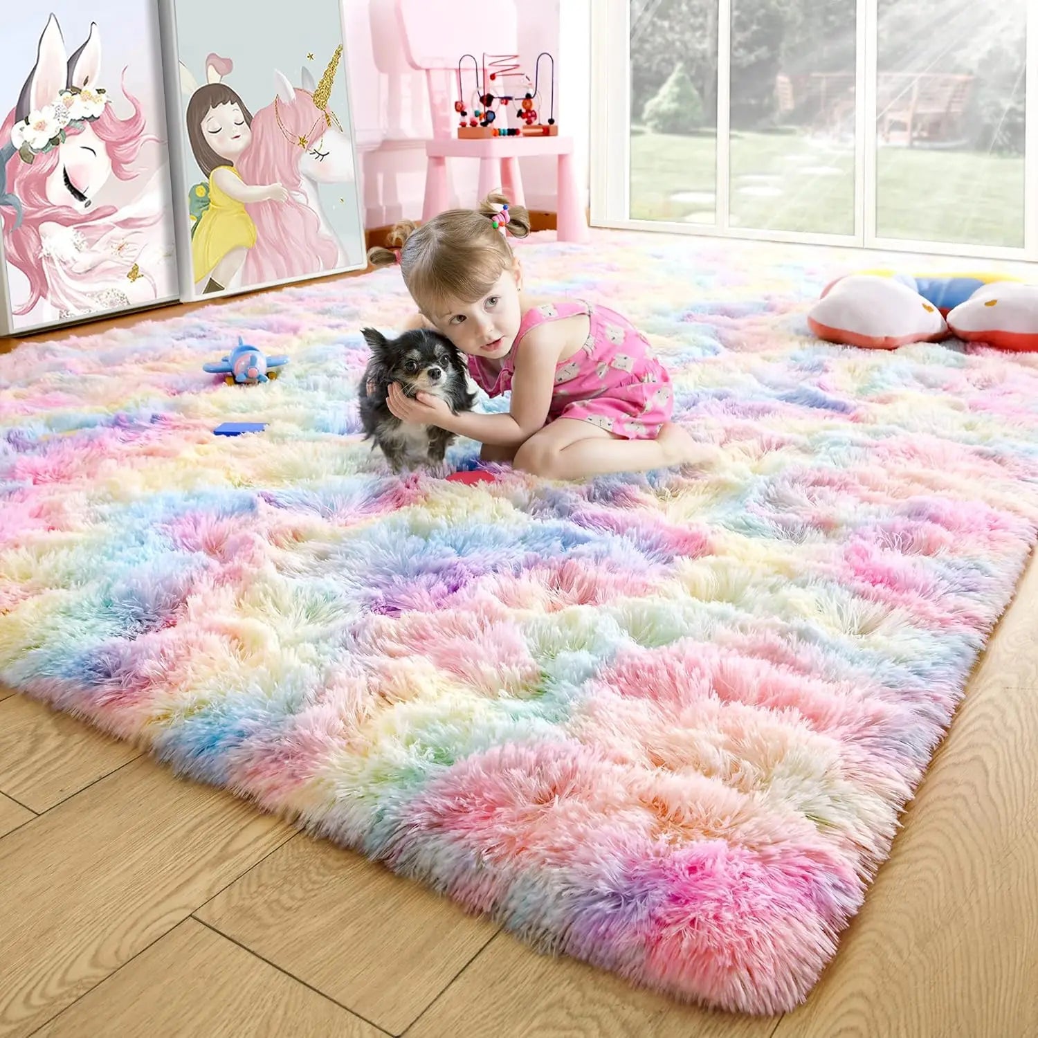Navak Carpet Fluffy Rugs for Bedroom Fuzzy Area Rugs for Living Room Soft Kids Carpet Non Slip Rugs for Hardwood Floors Room Decor