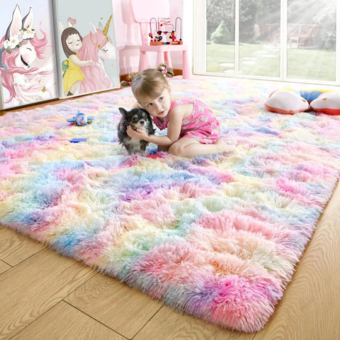 Navak Carpet Fluffy Rugs for Bedroom Fuzzy Area Rugs for Living Room Soft Kids Carpet Non Slip Rugs for Hardwood Floors Room Decor
