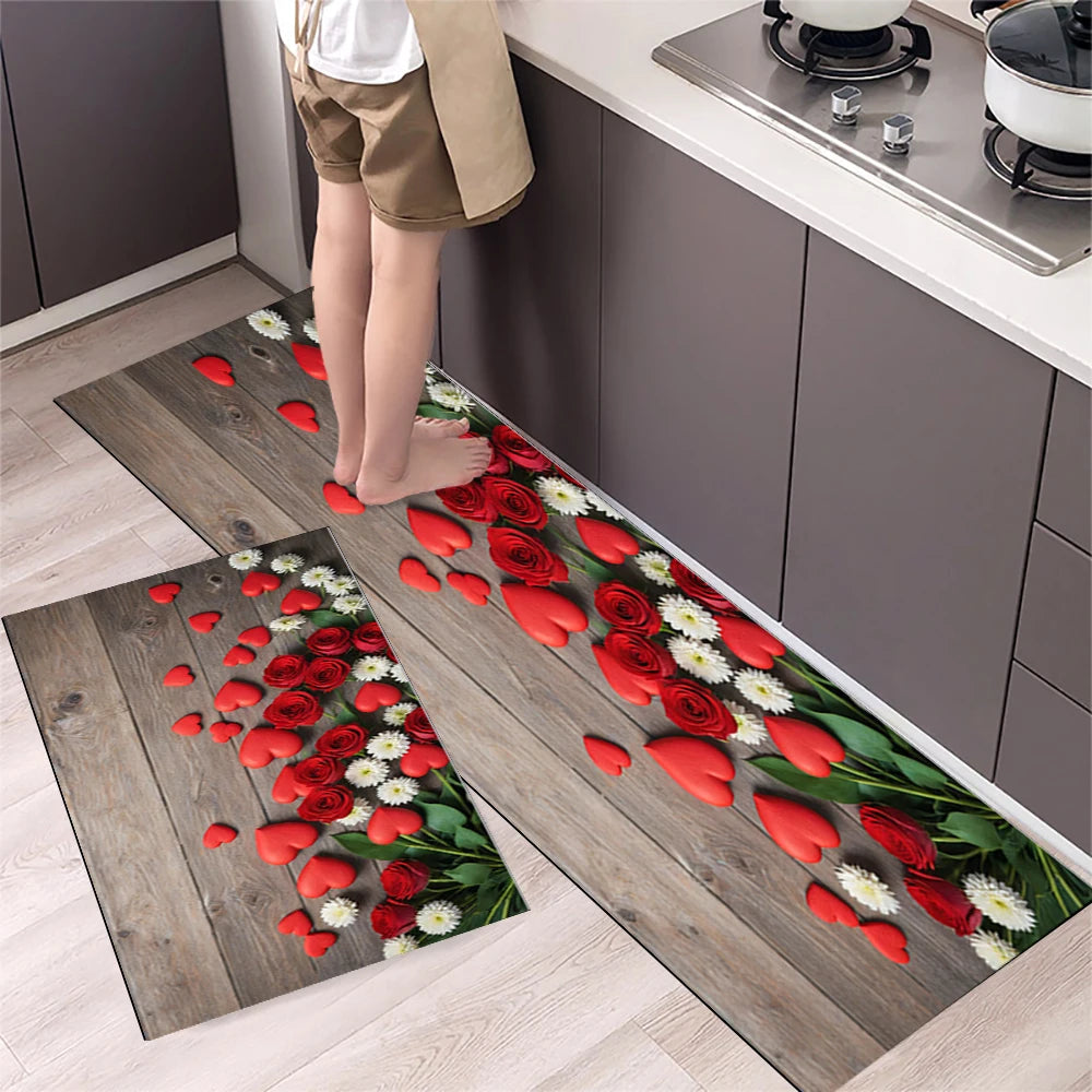Navak Teppich Küchenmatte Teppich für Boden Hauseingang Fußmatte Schlafzimmer Wohnzimmer Dekor Nachttisch Teppich Flur Balkon Badezimmer Anti-Rutsch-Matte