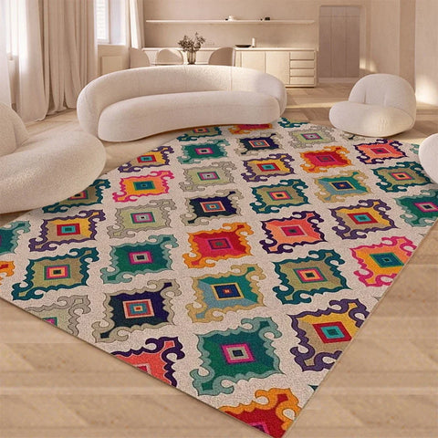 Navak Carpet Daily Picks Disney Wohnzimmerteppich im persischen Stil, Kunst-Teezimmerteppiche, weicher, waschbarer Balkonteppich, luxuriöse Retro-Nachttischteppiche, Tapis