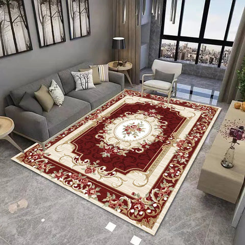 Navak Carpet Exclusive Picks Bohemian Crystal Velvet Teppich Wohnzimmer rutschfester Couchtischbereich Teppich Büro Hotel Bodenmatte Veranda Lobby Türmatte