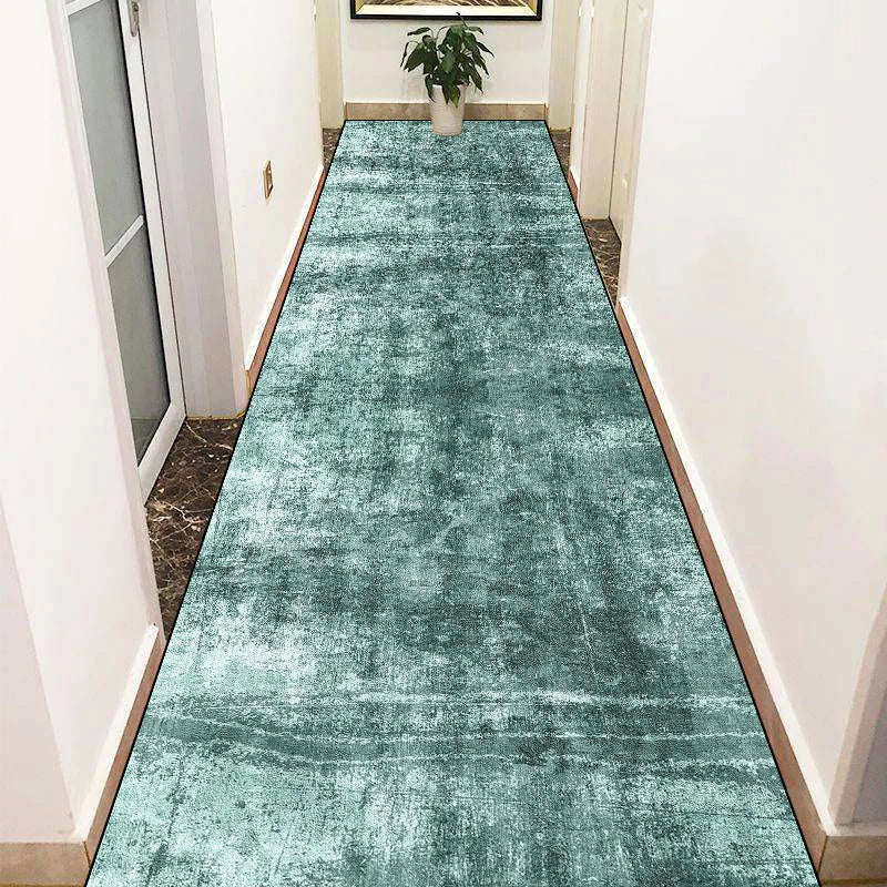 Navak CarpetGreen Lange Flurteppiche Abstrakte Dekoration Flurläufer Teppich Party Flur Gang Bodenmatte Rutschfester Zimmer Sofa Nachttischteppich