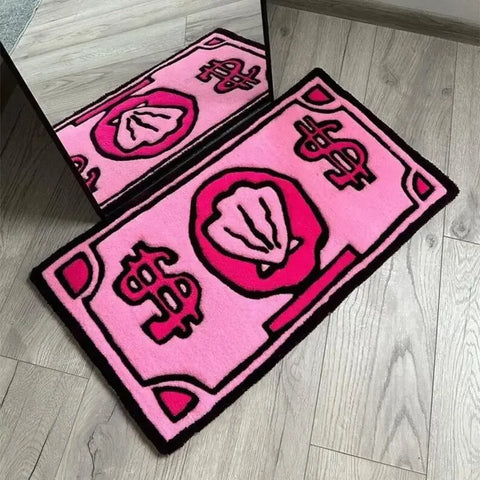 Navak Carpet Exclusive Picks Münz-Kunstkaschmir-Teppich, saugfähig, rutschfest, für Badezimmer, Schlafzimmer, dekorativer Nachttisch, schmutzabweisend, Heimdekoration