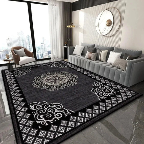 Navak Carpet Chinesischer klassischer Teppich für leicht zu reinigende Wohnzimmer-Couchtische und Schlafzimmer-Garderoben, rutschfeste Dekoration