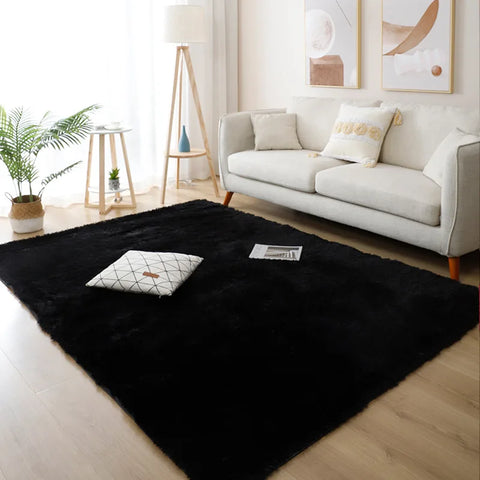 Navak Teppich, nordischer Pelzteppich, Schlafzimmerteppich, Wohnzimmer, moderne Dekoration, haarige Teppiche, große Größe, Schwarz, Grau, Rosa, Beige, rutschfeste Matte