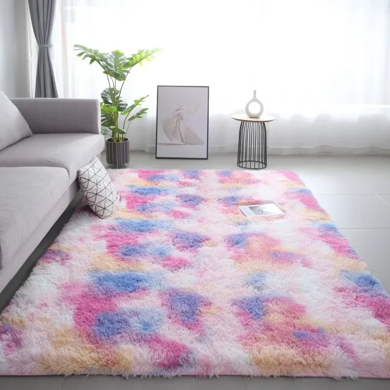 Navak Carpet Exclusive Picks Batik-Teppich, Wohnzimmer-Couchtischkissen, zottelig, waschbar, Schlafzimmer, modern, skandinavisch, weich, gemütlich, Heimdekor-Teppich
