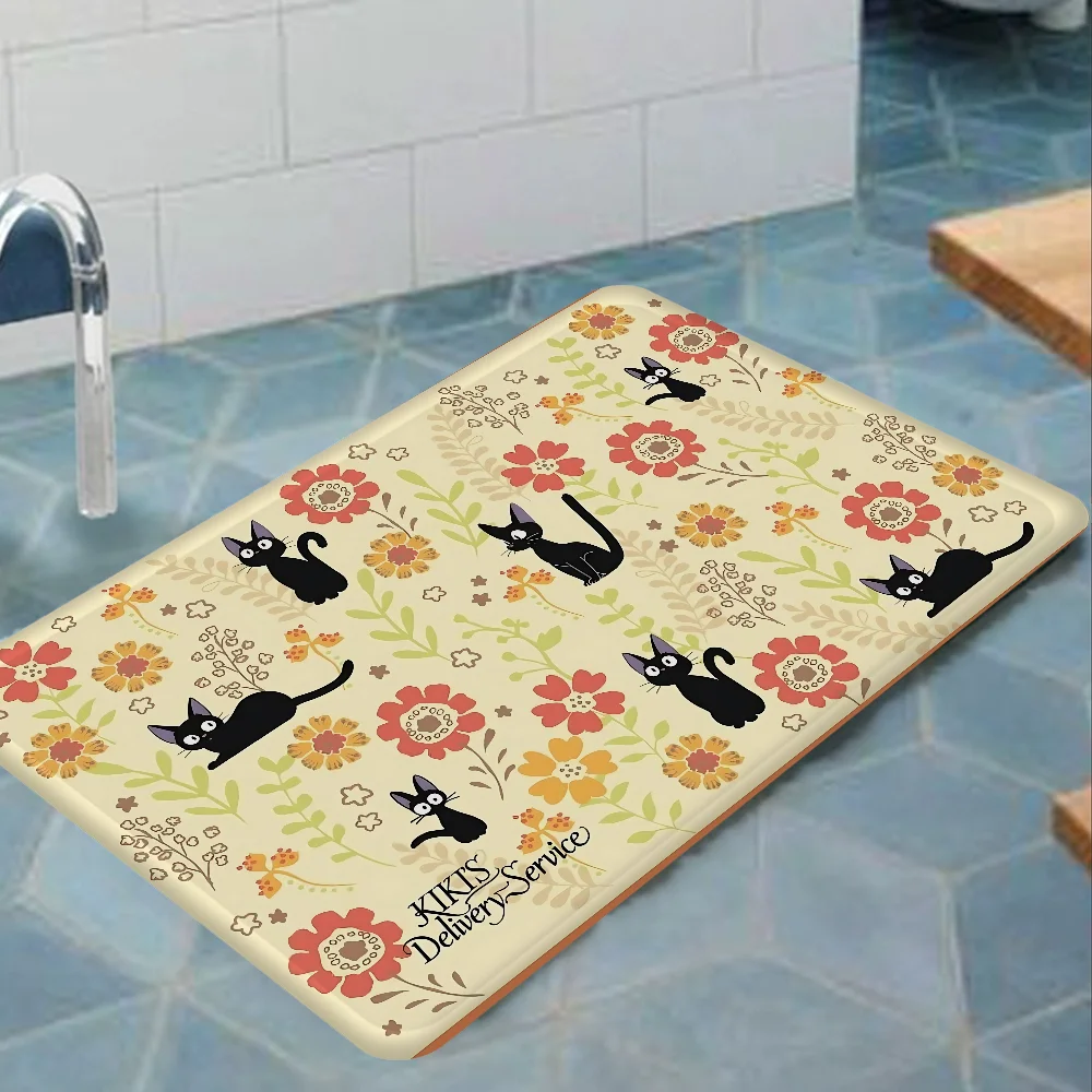 Navak Carpet KiKi Jiji Cat Room Mats Nordic Style Home Doormat Bathroom-Toilet Mats Bedroom Hotel Decor Mat