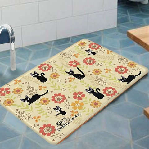 Navak Carpet KiKi Jiji Cat Room Mats Nordic Style Home Doormat Bathroom-Toilet Mats Bedroom Hotel Decor Mat