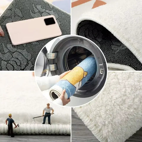 Navak Carpet Exclusive Picks Modischer Alphabet-Läuferteppich, isolierte und warme Heimdekoration, Nachttischvorleger für Schlafzimmer, Flur und Flur