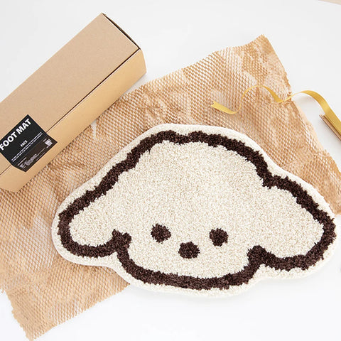 Navak Carpet Exclusive Picks Cute Cartoon Dog Shaped Doormat Bedroom Bedside Blanket Living Room Sofa Coffee Table Foot Cushion Home Decoration Summer