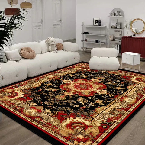 Navak Carpet Persian Style Customizable Carpet for Living Room Soft Non-slip Large Room Rugs Easy Clean Coffee Tables Mat Lint-free Washable