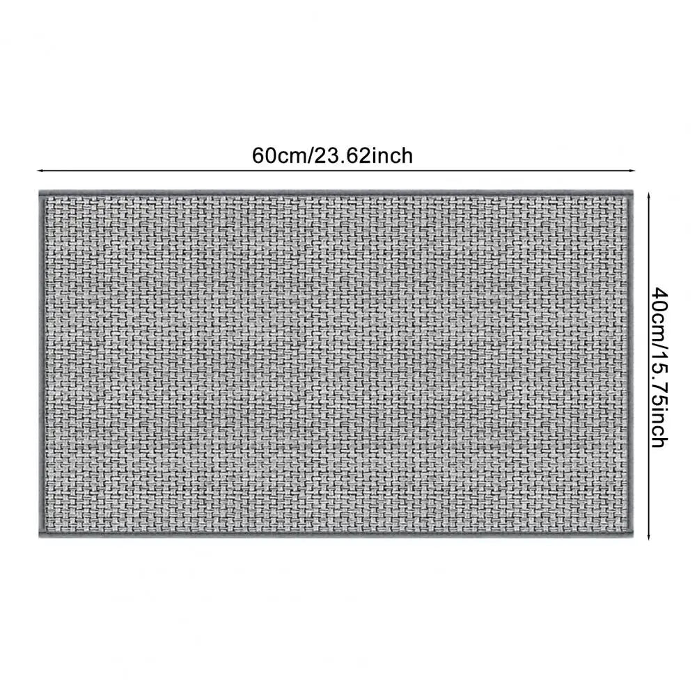 Navak Teppich-Bodenmatte, rutschfest, waschbar, Eingangsteppich, wasserabsorbierend, schnelltrocknend, Badezimmermatte, langlebig, geflochtene Textur, Plüsch-Eingangsteppich